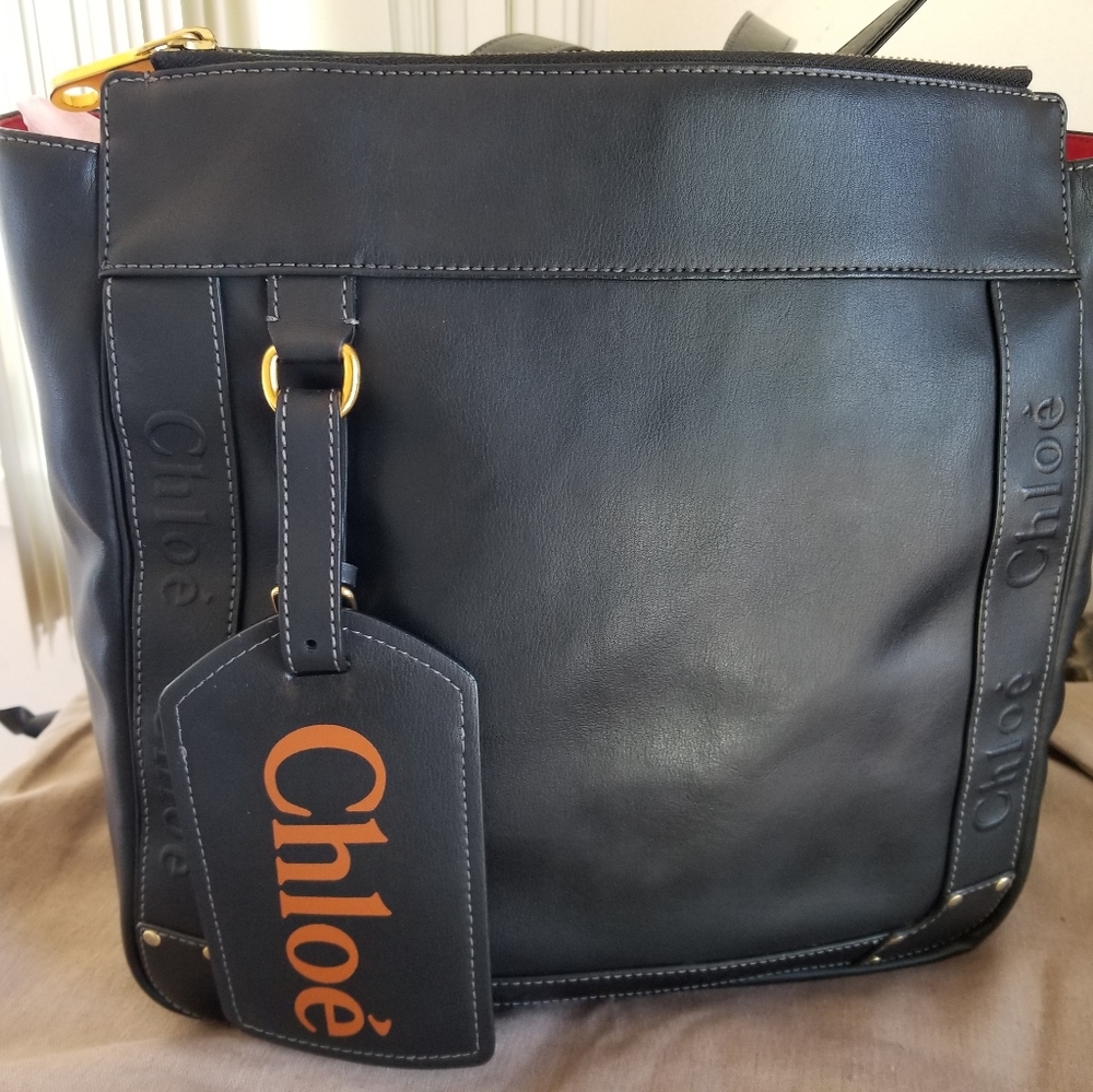 Sale!! Chloe black  eden big like new tote bag - Picture 7 of 16